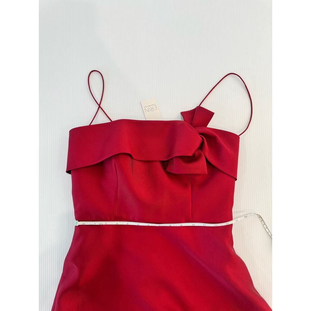 Erin Fetherston Ruscha Strapless Fit Flare Dress Bow NWT 10 Red Holiday Event - Picture 12 of 16